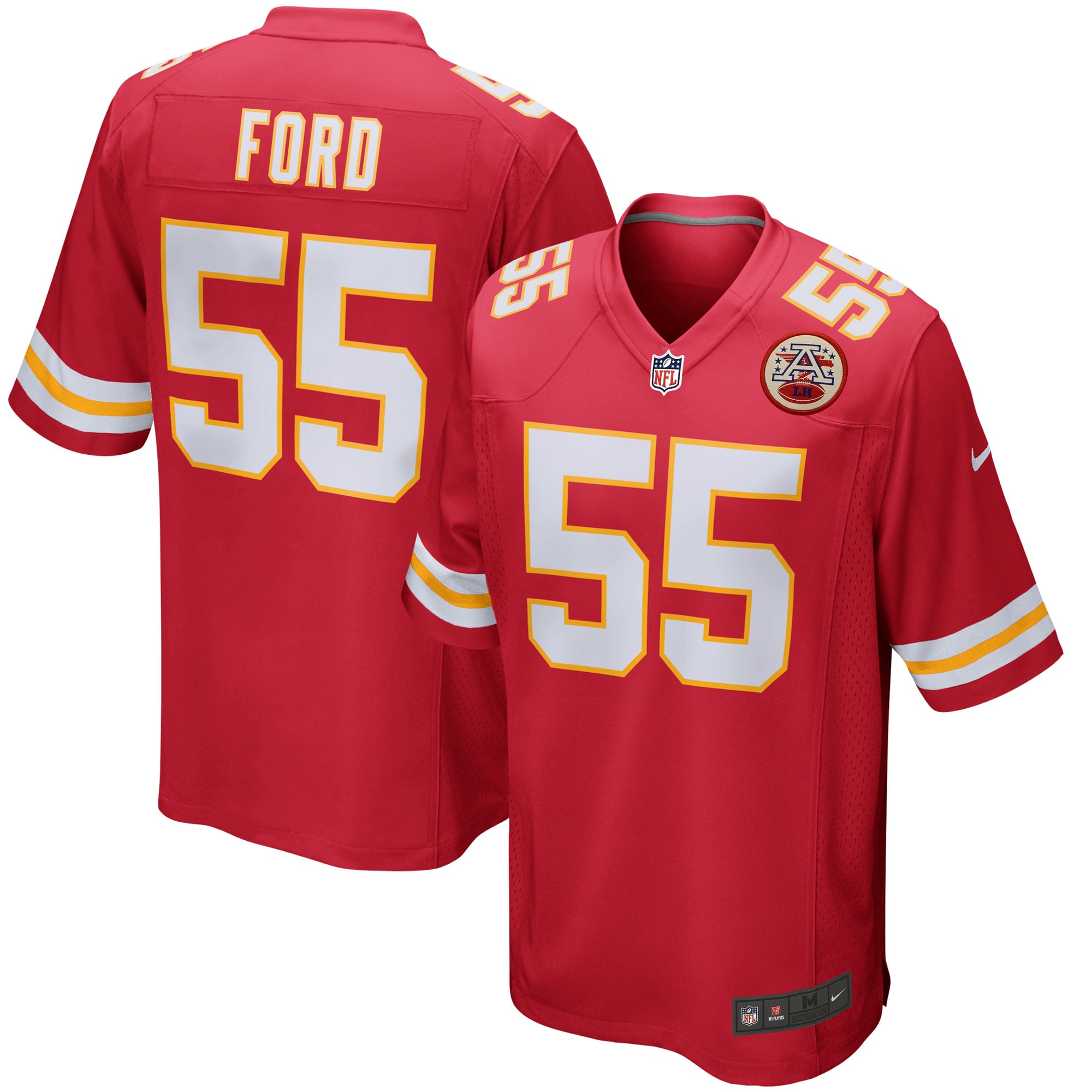 Men's Kansas City Chiefs Dee Ford Nike Red Game Jersey