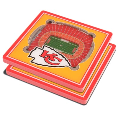 Kansas City Chiefs Fanpoint 3D StadiumView Coasters