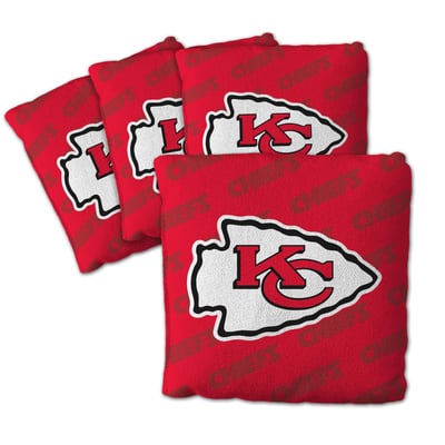 Kansas City Chiefs Fanpoint Four-Piece Cornhole Bag Set