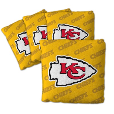 Kansas City Chiefs Fanpoint Four-Piece Cornhole Bag Set