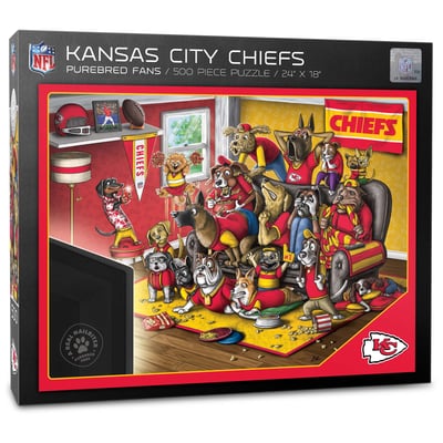 Kansas City Chiefs Fanpoint Purebred Fans 18'' x 24'' A Real Nailbiter 500-Piece Puzzle