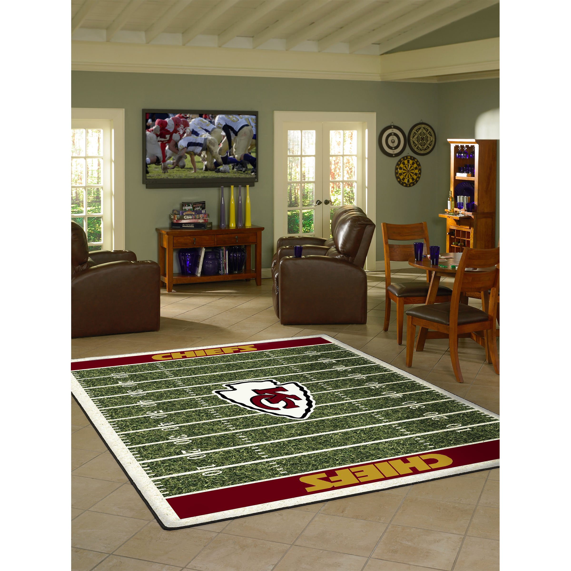 Imperial Kansas City Chiefs 7'8'' x 10'9'' Home Field Rug