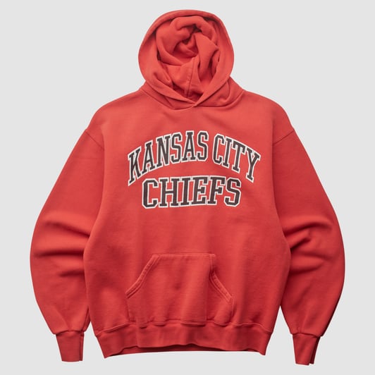 Kansas City Chiefs 2000s Hooded Pullover Sweatshirt - Red - XS by Fanatics Real Vintage