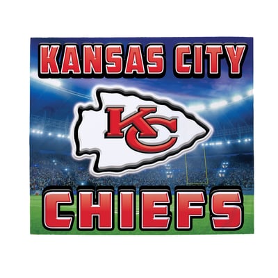 Kansas City Chiefs 6' x 8' Single Car Garage Door Cover
