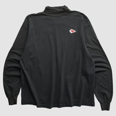 Kansas City Chiefs Fruit of the Loom 90s Long Sleeve T-shirt - Black - XL by Fanatics Real Vintage