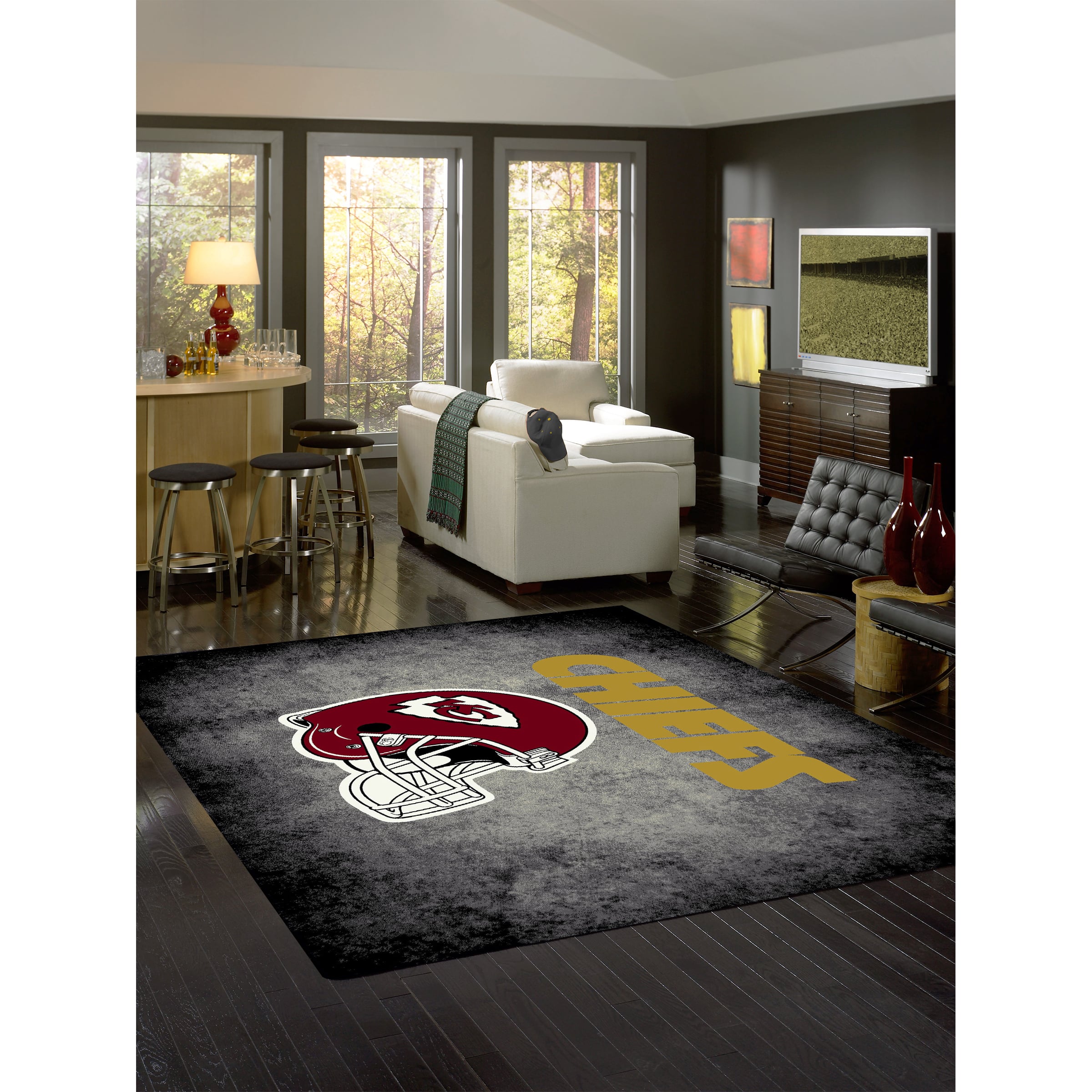 Kansas City Chiefs Imperial 5'4'' x 7'8'' Distressed Rug