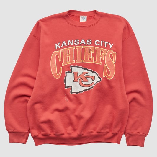 Kansas City Chiefs Jostens 90s Pullover Sweatshirt - Red - S by Fanatics Real Vintage
