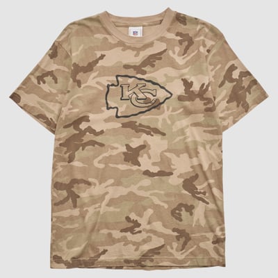Kansas City Chiefs NFL 2000s T-shirt - Camo - M by Fanatics Real Vintage