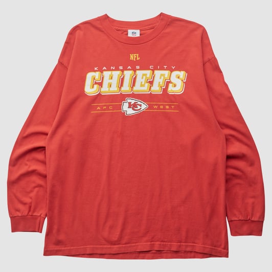 Kansas City Chiefs NFL 2010s Long Sleeve T-shirt - Red - XL by Fanatics Real Vintage
