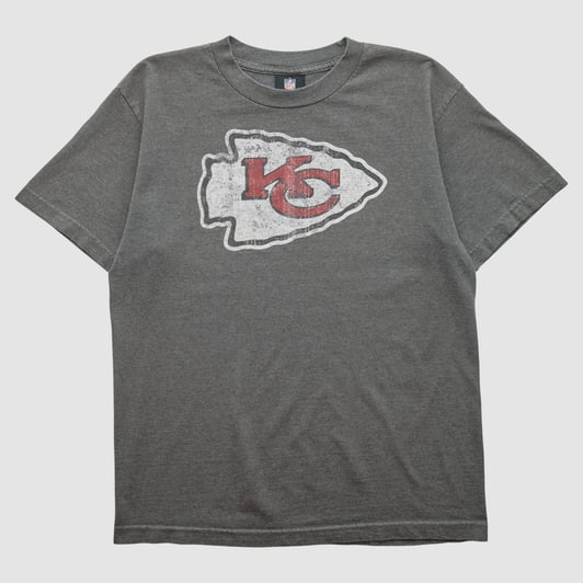 Kansas City Chiefs NFL 2010s T-shirt - Dark Heather Gray - M by Fanatics Real Vintage