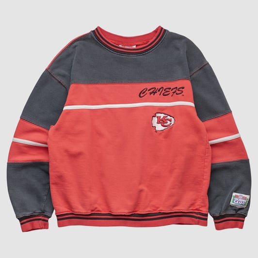 Kansas City Chiefs NFL 90s Pullover Sweatshirt - Red - XXS by Fanatics Real Vintage