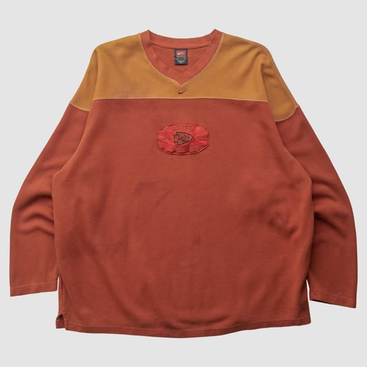 Kansas City Chiefs Nike 2000s Pullover Sweatshirt - Red - L by Fanatics Real Vintage