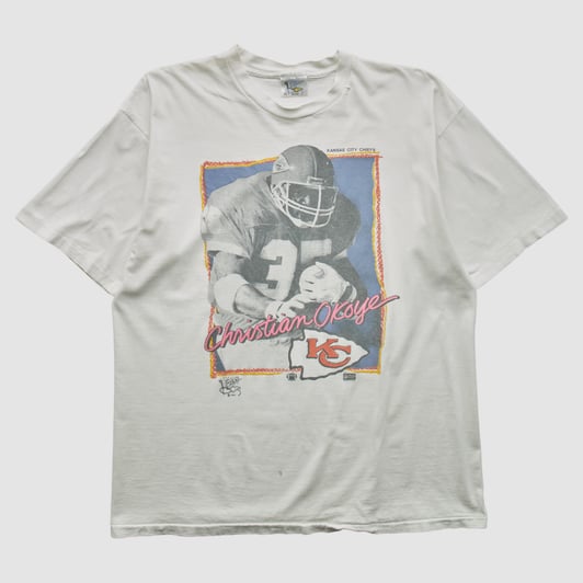 Kansas City Chiefs Official Fan 90s T-shirt - White - M by Fanatics Real Vintage