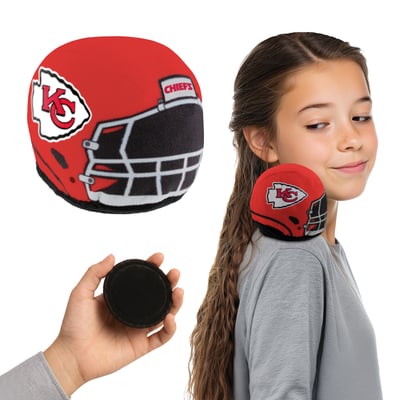 Kansas City Chiefs Plush Magnetic Toy Helmet Shoulder Buddy