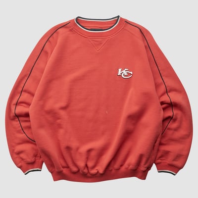 Kansas City Chiefs Puma 2000s Pullover Sweatshirt - Red - L by Fanatics Real Vintage