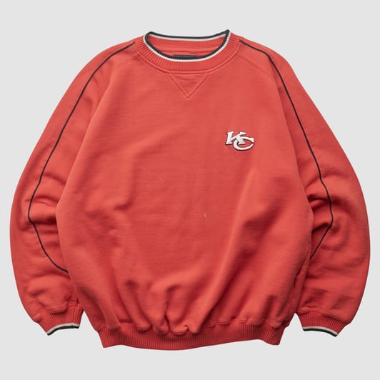Kansas City Chiefs Puma 2000s Pullover Sweatshirt - Red - L by Fanatics Real Vintage