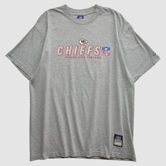 Kansas City Chiefs Reebok 2000s T-shirt - Heather Gray - L by Fanatics Real Vintage