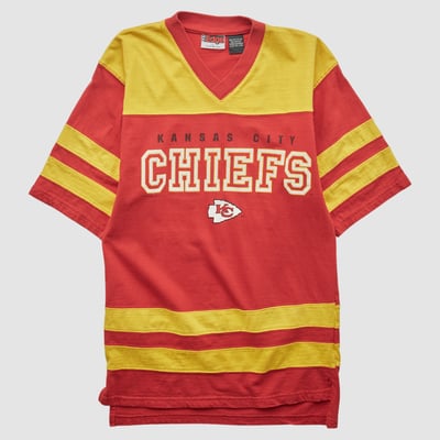 Kansas City Chiefs The Edge 1996 T-shirt - Red - S by Fanatics Real Vintage
