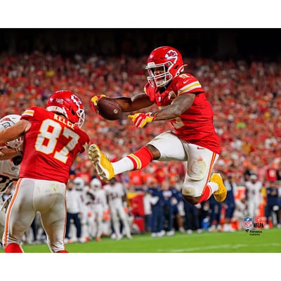 Kenneth Walker III Kansas City Chiefs Unsigned Fanatics Authentic Leaping Touchdown Photograph