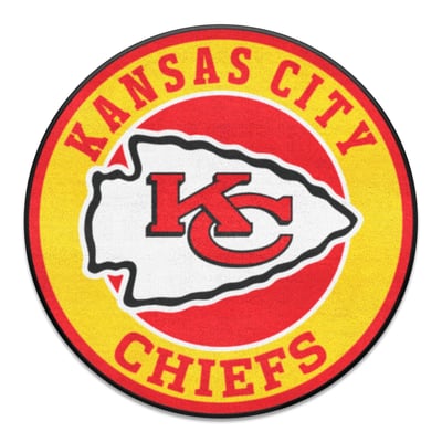 Kansas City Chiefs Logo Brands 27" Diameter Roundel Mat