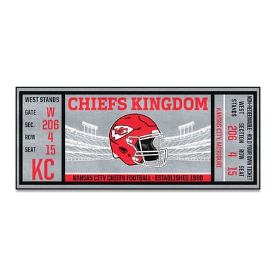 Kansas City Chiefs Logo Brands 30" x 72" Ticket Runner