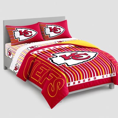 Logo Brands Kansas City Chiefs Momentum Bed In A Bag - Full