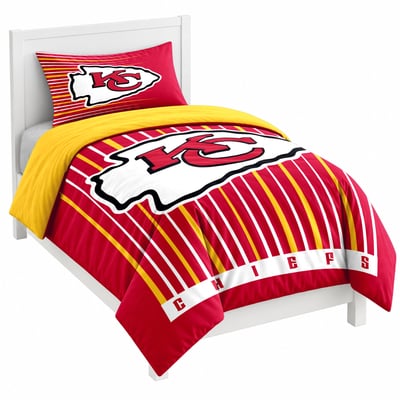Kansas City Chiefs Logo Brands Momentum Two-Piece Twin Bedding Set