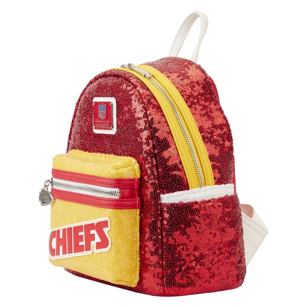 Loungefly Kansas City Chiefs Sequin Mini Backpack display picture 3