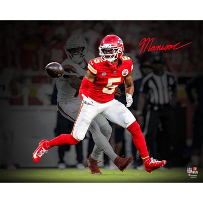 Mansoor Delane Kansas City Chiefs Autographed Fanatics Authentic 16" x 20" Interception Spotlight Photograph