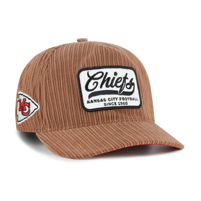 Kansas City Chiefs '47 Corduroy Patch Hitch Adjustable Hat - Brown