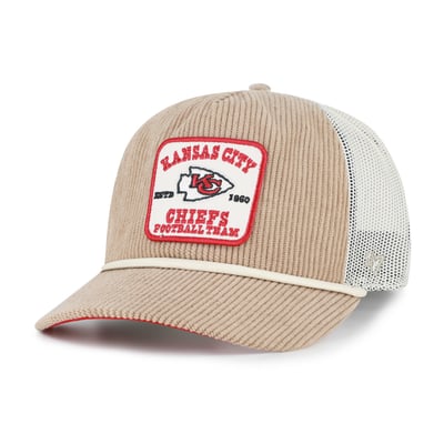 Kansas City Chiefs '47 Cordlandia Hitch Adjustable Hat - Khaki