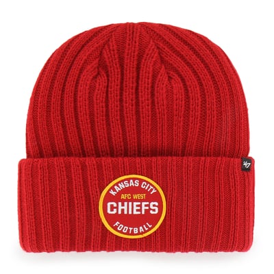  Kansas City Chiefs '47 Ribbed Snowdrift Cuffed Knit Hat - Red
