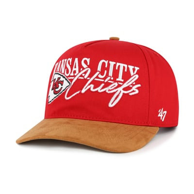 Kansas City Chiefs '47 Scribe Line Hitch Adjustable Hat - Red/Brown
