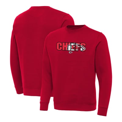 Kansas City Chiefs Antigua Woodland Camo Victory Sweatshirt - Red