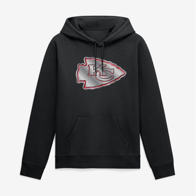 Kansas City Chiefs Big & Tall Forged Mascot Hoodie - Black