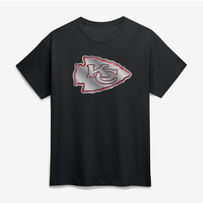 Kansas City Chiefs Big & Tall Forged Mascot T-Shirt - Black
