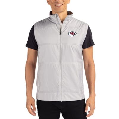 Kansas City Chiefs Cutter & Buck Stealth Full-Zip Vest - Cream