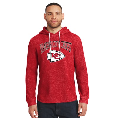 Kansas City Chiefs Darius Rucker Collection by Fanatics Waffle Knit Hooded Tri-Blend Long Sleeve T-Shirt - Red