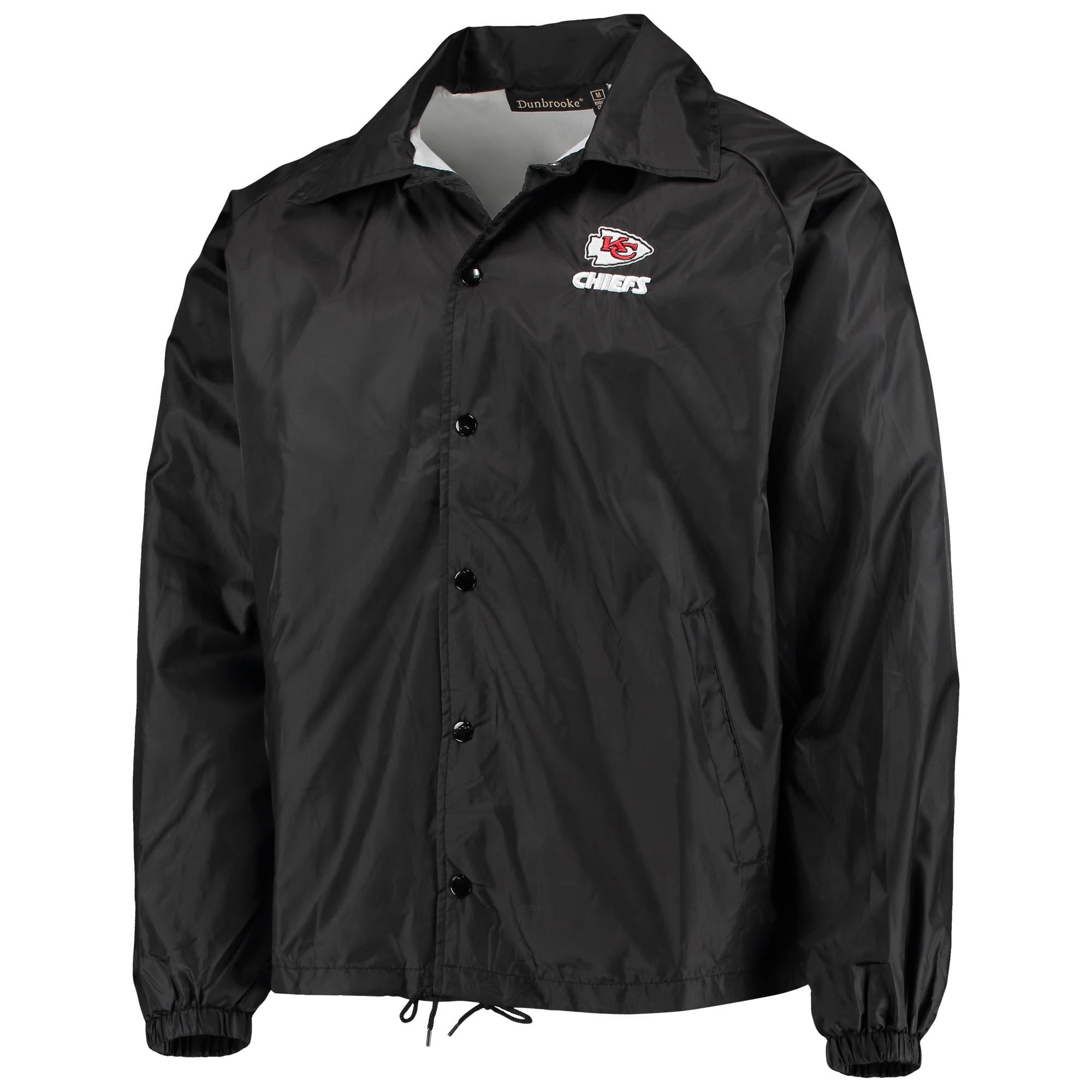Men's Dunbrooke Black Kansas City Chiefs Coaches Classic Raglan