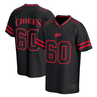 Kansas City Chiefs Fanatics After Hours Fashion Mesh Jersey Top - Black