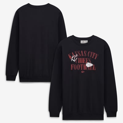 Kansas City Chiefs Fanatics Big & Tall Relaxed Halftime Lead Washed Sweatshirt - Black