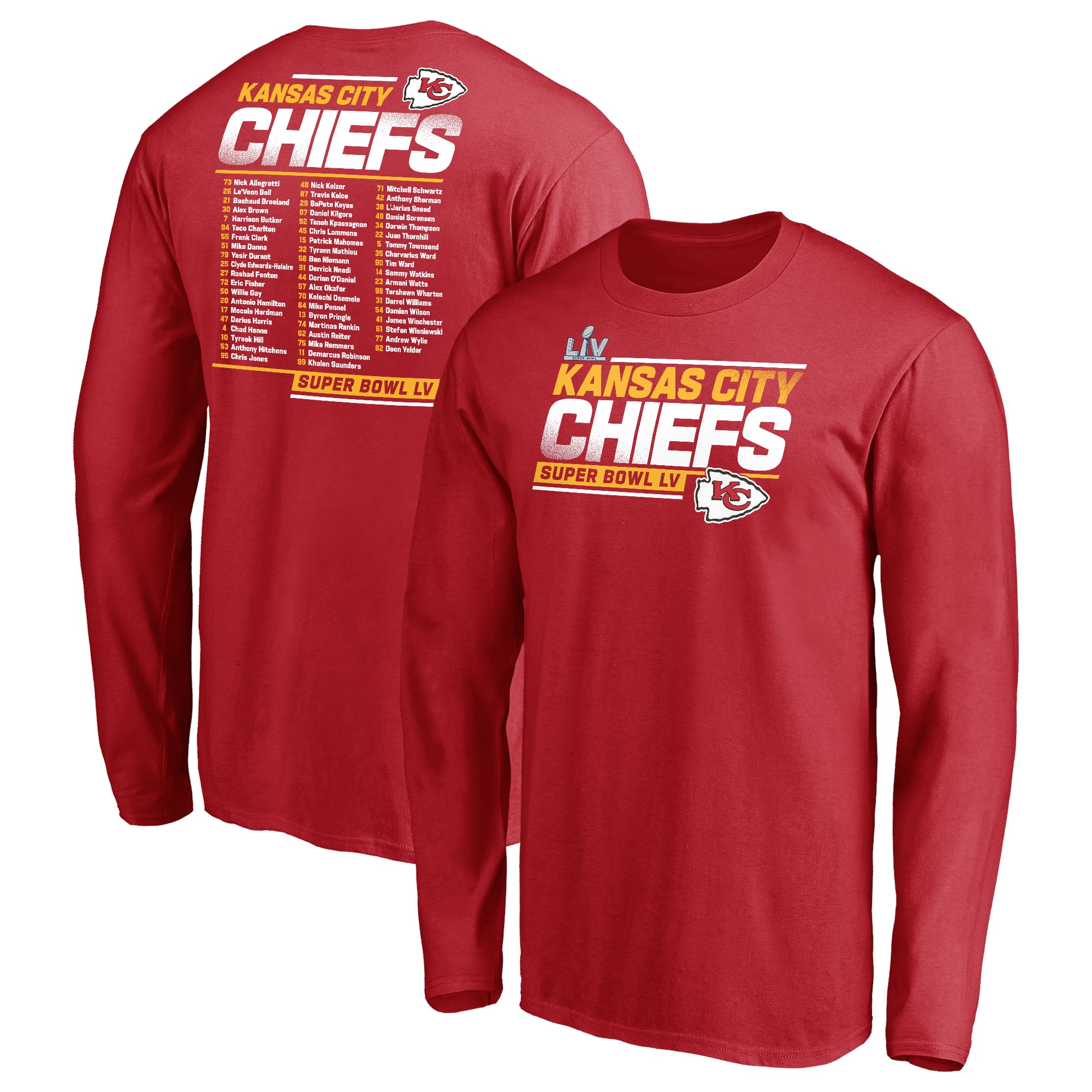 スーパーボウル LIV チーフス Tシャツ XL Men's Fanatics Red Kansas City Chiefs Super Bowl LV Bound Play