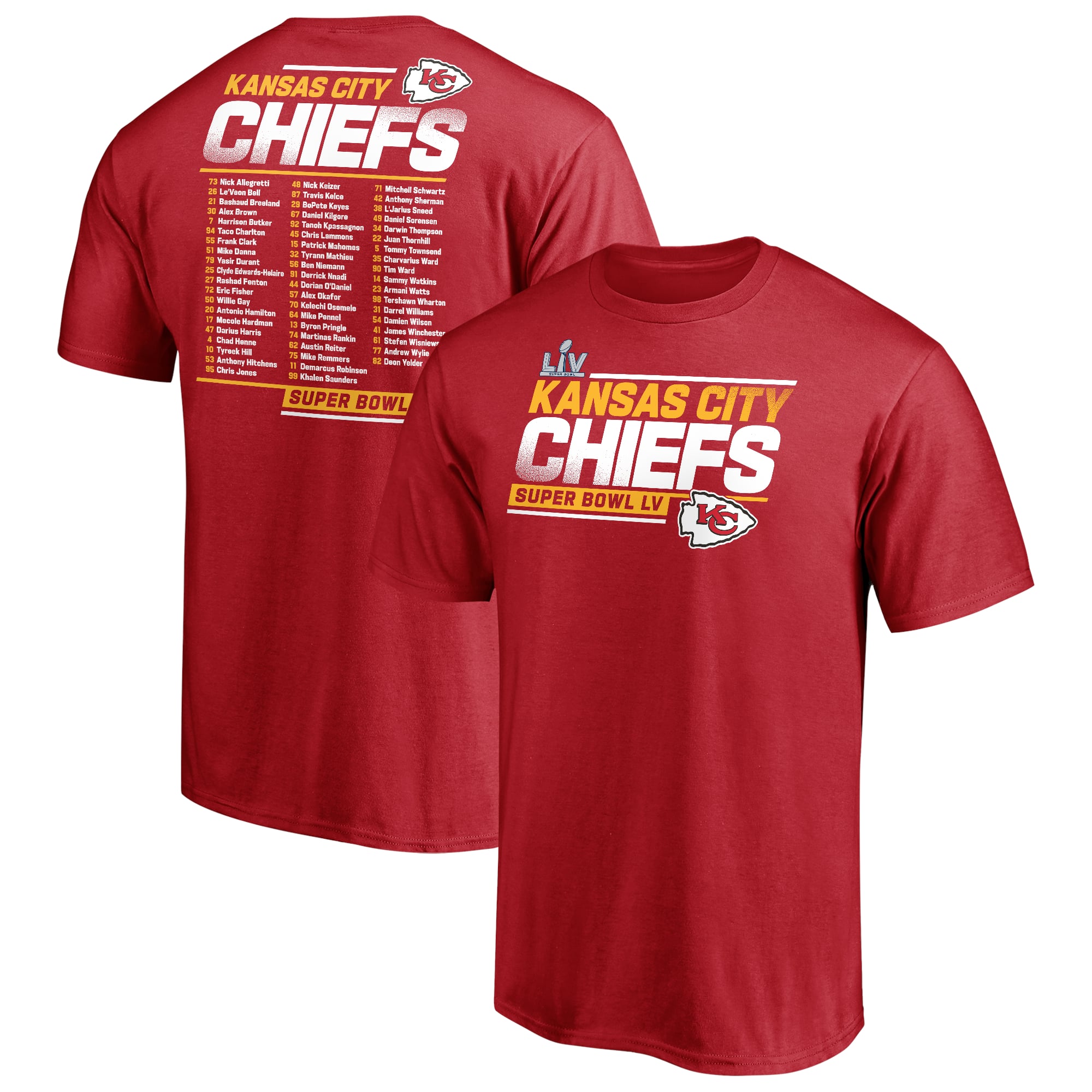 スーパーボウル LIV チーフス Tシャツ XL Men's Fanatics Red Kansas City Chiefs Super Bowl LV Bound Play