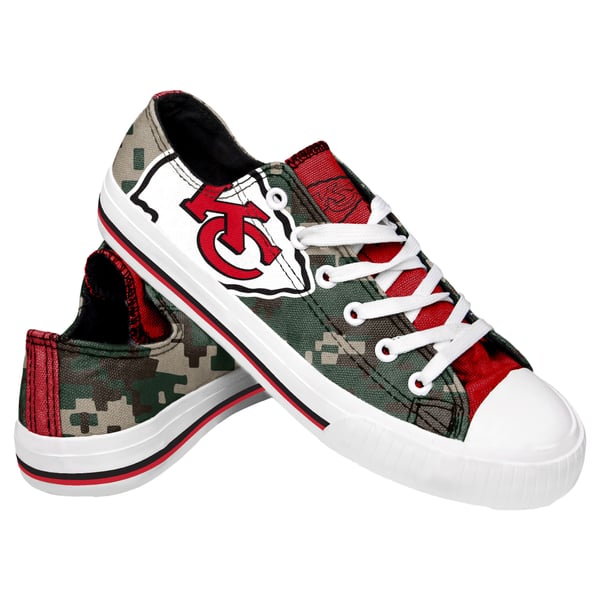 Kansas City Chiefs FOCO Low Top Digi Camo Shoes display picture 3