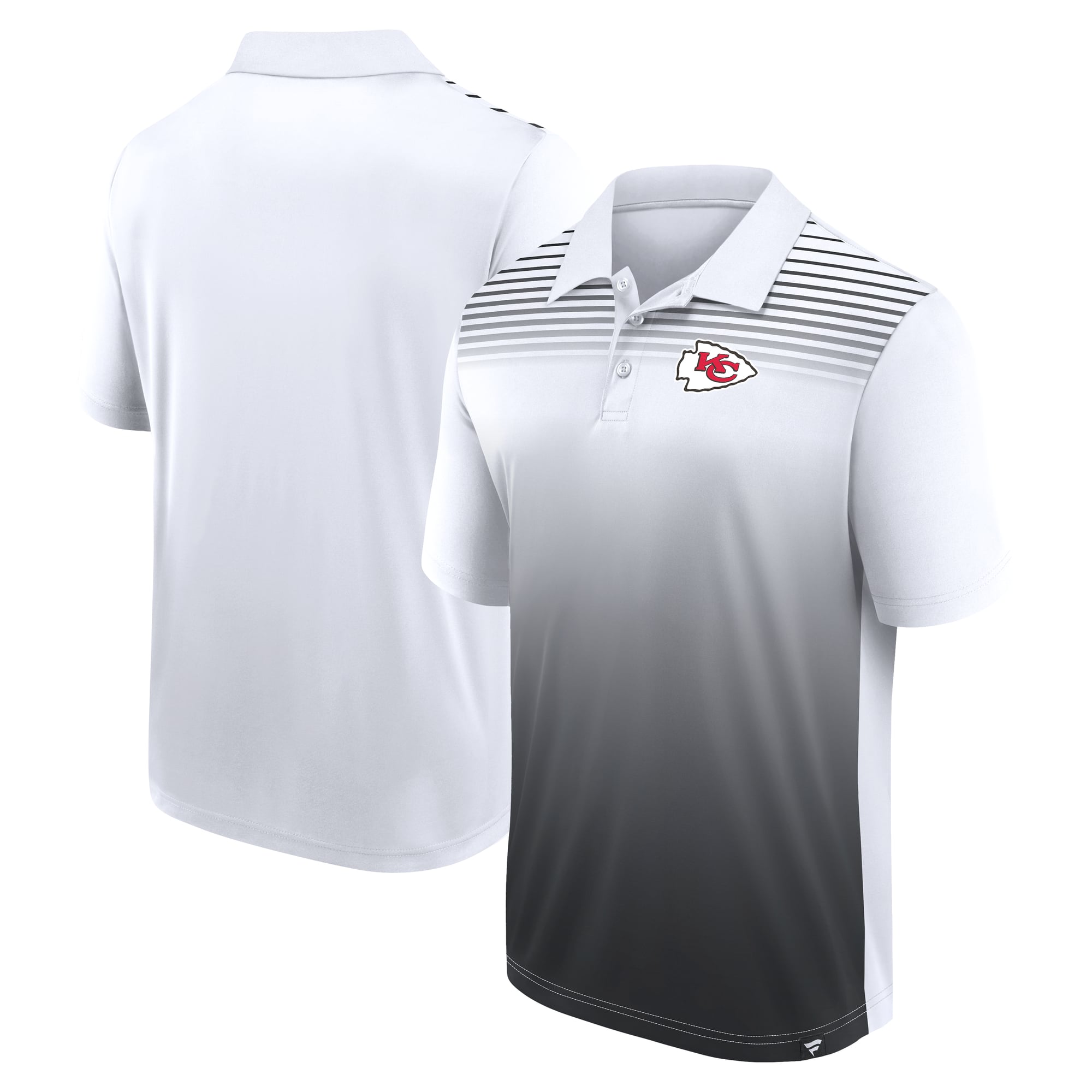 Men's Logo Athletic White Kansas City Chiefs Sandlot Game Polo