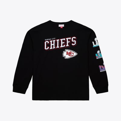 Kansas City Chiefs Mitchell & Ness Big & Tall Training Camp Long Sleeve T-Shirt - Black