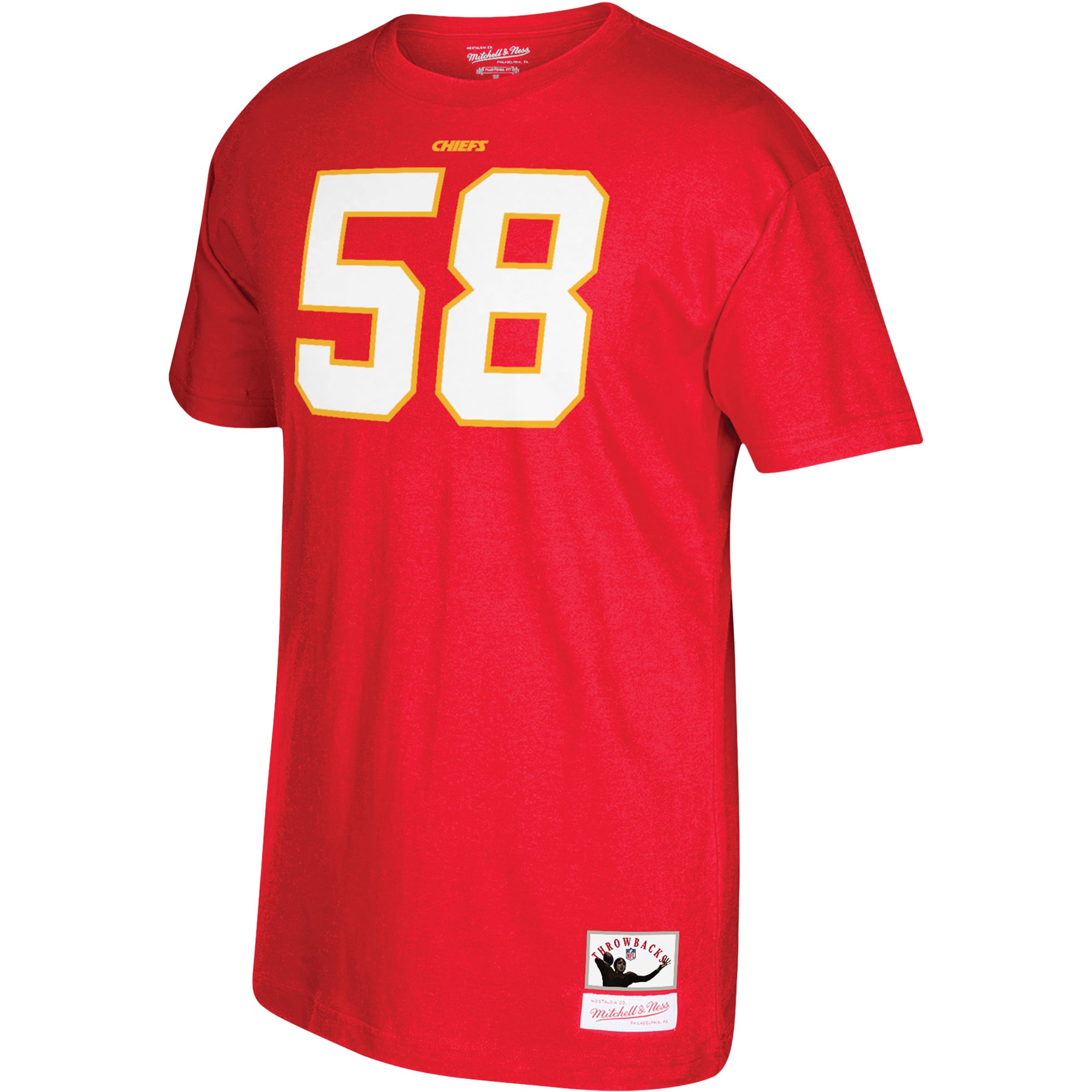 Men's Mitchell & Ness Derrick Thomas Red Kansas City Chiefs