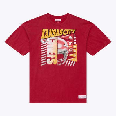 Kansas City Chiefs Mitchell & Ness Core Essentials Street Graphic T-Shirt - Scarlet
