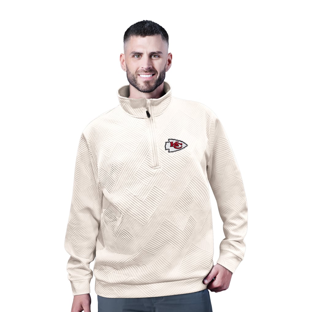 Kansas City Chiefs MSX by Michael Strahan Cross Training Half-Zip Pullover - White