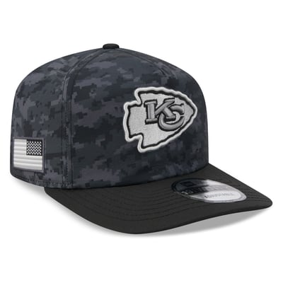 Kansas City Chiefs New Era 2026 Salute To Service 19TWENTY Adjustable Hat - Black